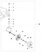 Wheel kit front 6mm Gardena Sileno R100Li, R130Li, R160Li Wheel kit front 6mm Gardena Sileno R100Li, R130Li, R160Li