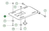 Seat bracket assembly, 200-300 series, grey (unpainted -05) Seat bracket assembly, 200-300 series, grey (unpainted -05)
