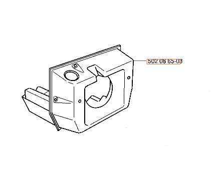 Fuel tank Jonsered RS40, RS51, RS52