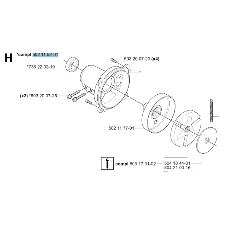 Clutch cover 5021152-01