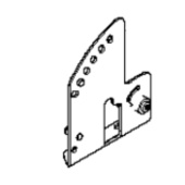 Handle holder left with lock Handle holder left with lock