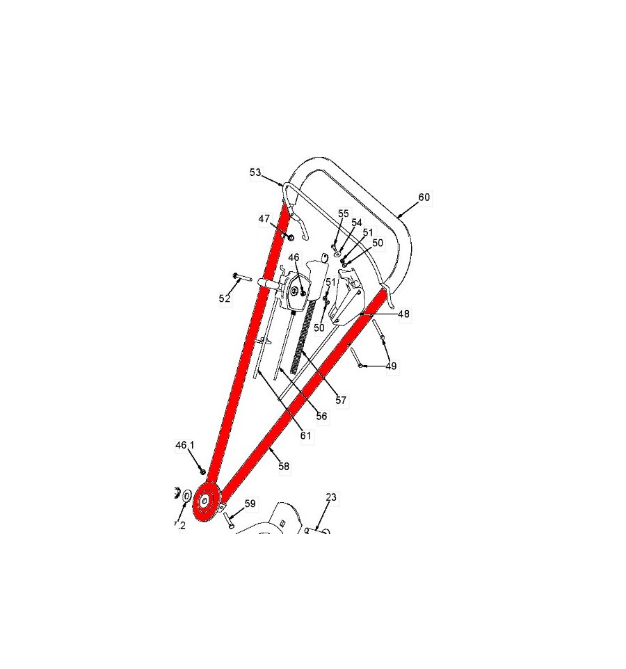 Handle Upper Klippo Cobra, Comet S, Excellent S
