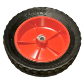 Drive wheel with red aluminum rim Drive wheel with red aluminum rim