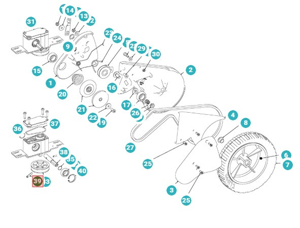 Pipe pin Pulley Spur gear