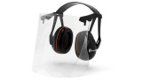 Husqvarna Garden Earmuff With Perspex Visor Husqvarna Garden Earmuff With Perspex Visor