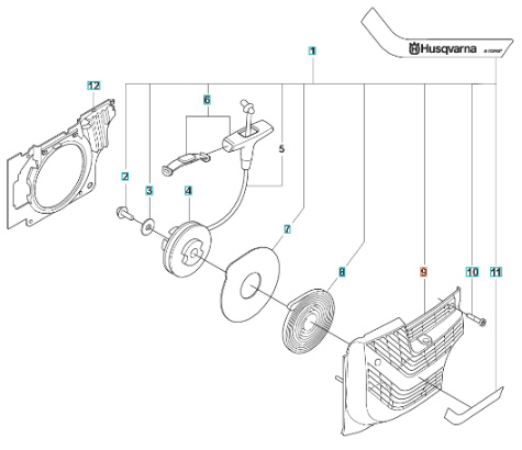 Starter Cover K1270 Orange Fle