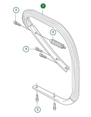 Front handle assembly not heated Front handle assembly not heated