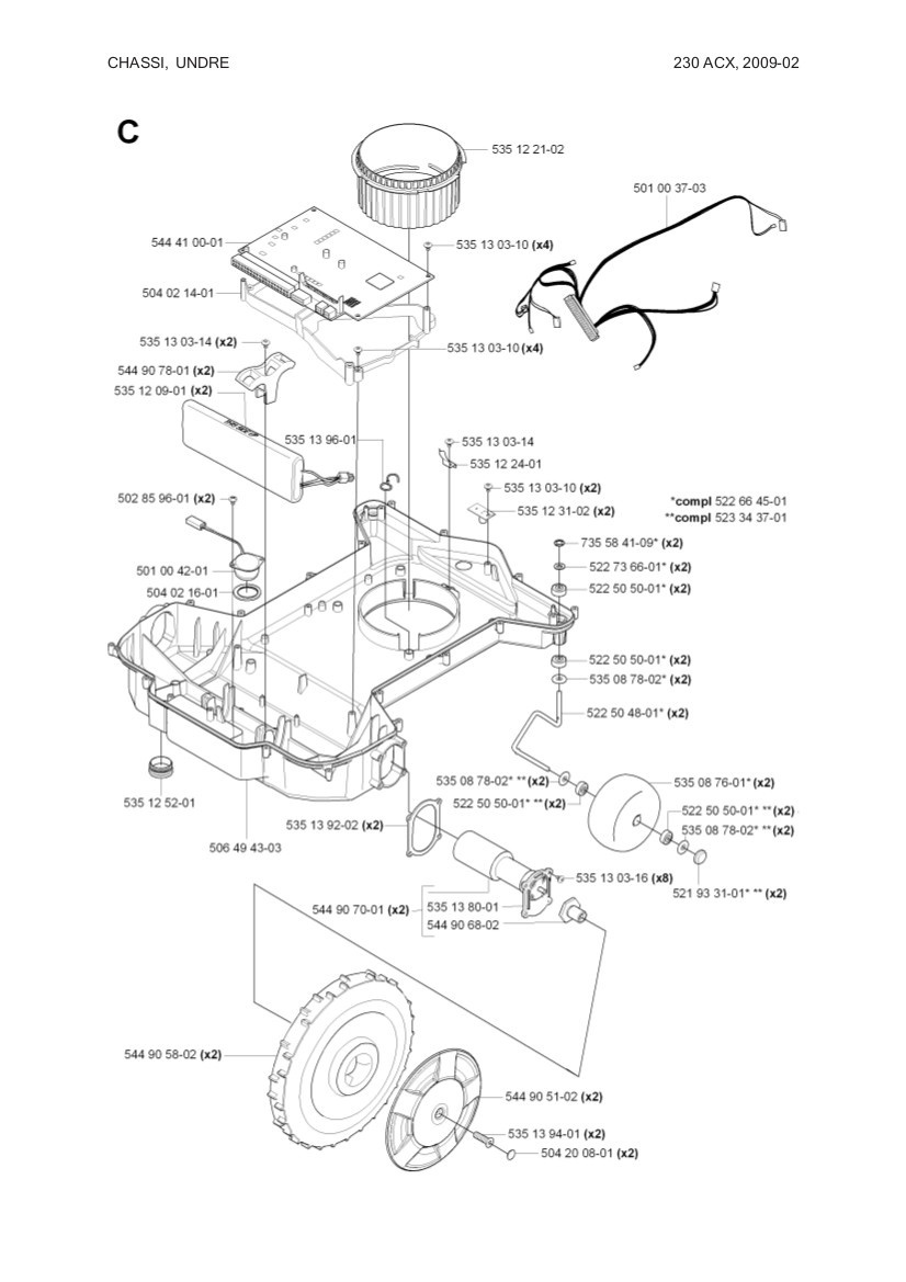 Axle front wheel 6mm