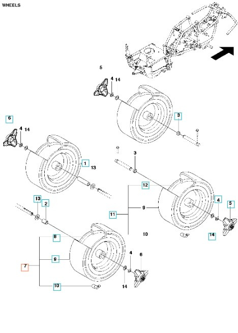Wheel R115B, R115C, R213C, R214, R214TC, R216, R316, R318