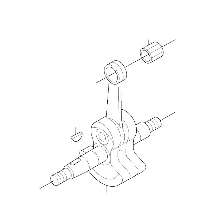 Crankshaft/Connector, Rod Ass Y 5231017-01