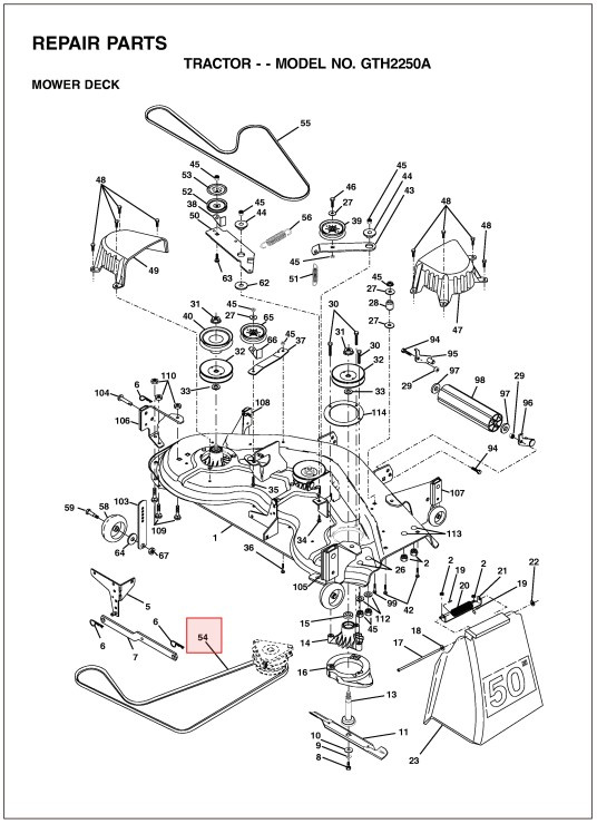 V-belt for Husqvarna GT 190, GT 200, GTH 200, GTH 2250 and others