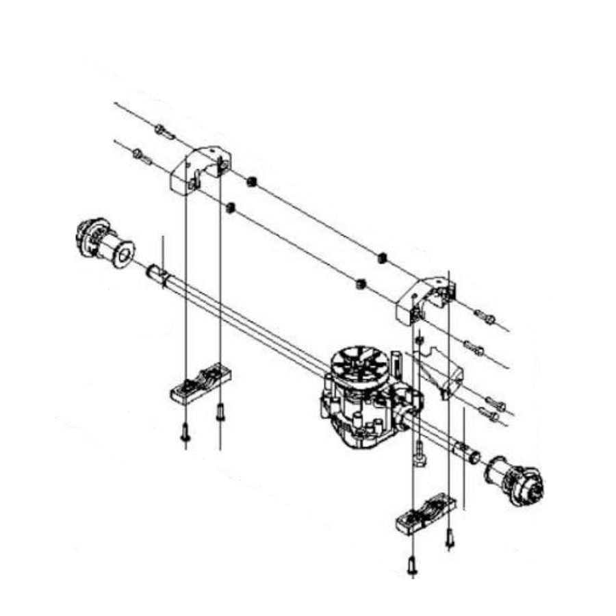 Transmission kit rear transmission