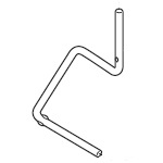 Spindle 5mm front wheel