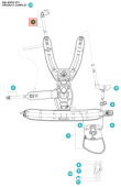 Buckle front piece left assembly Buckle front piece left assembly