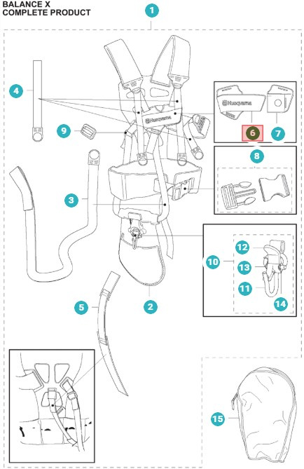 Front piece Balance 35, Balance X, Balance XB