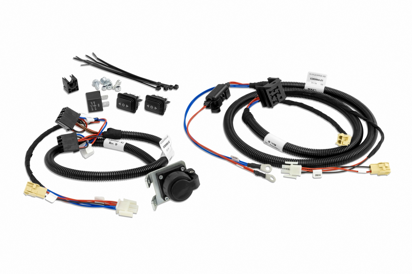 Front power outlet kit