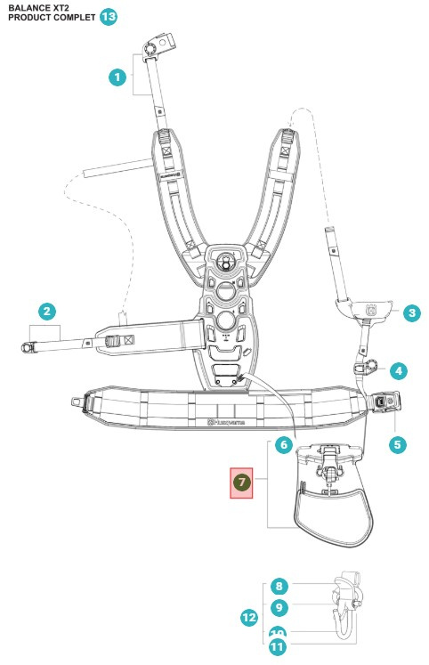 Hip Pad Xt2 Assy Hip Pad Assy 5387418-01