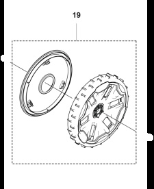 Wheel rear Automower Nera