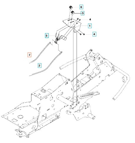 Throttle cable 214T 2016-2021, 214TC 2017-2021, 215TX, 220T