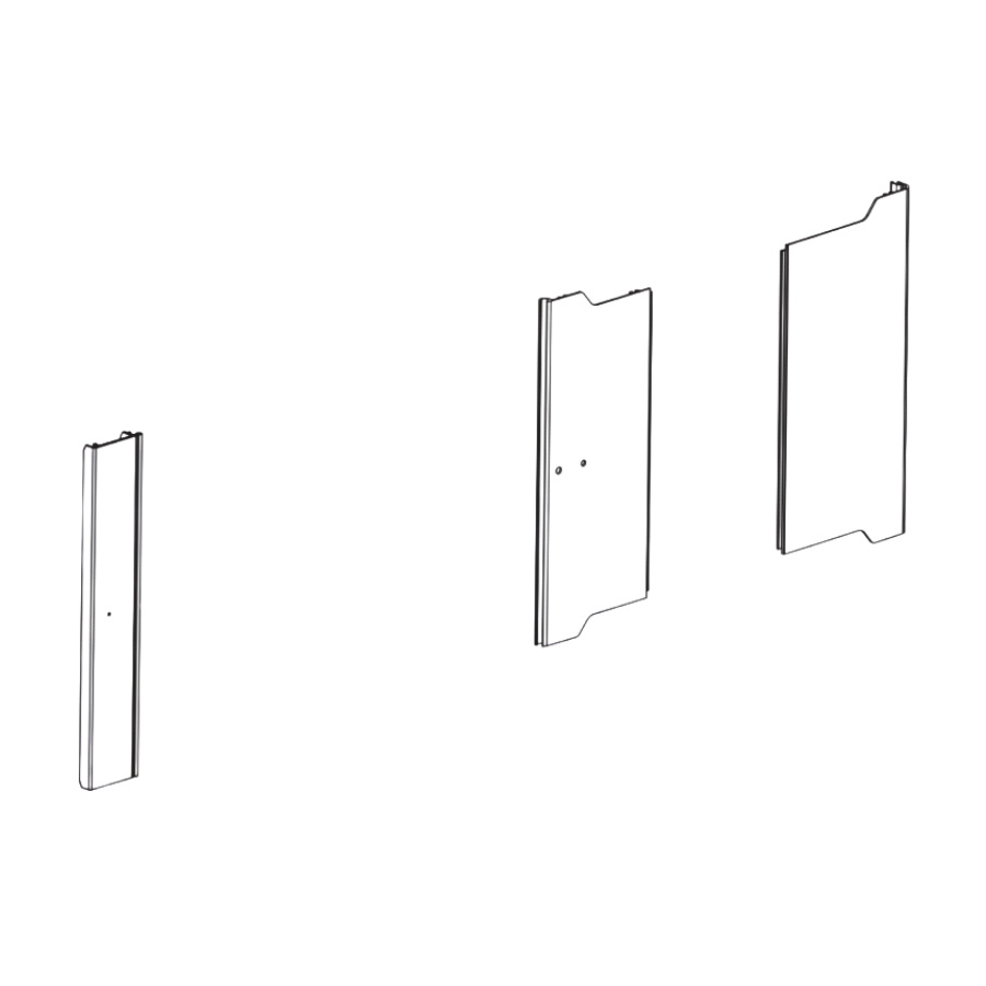 Frame aluminum profile filter cover a 45