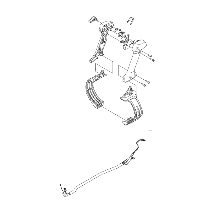 Throttle control assembly right ha