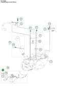 Battery holder Husqvarna HS166AE Battery holder Husqvarna HS166AE