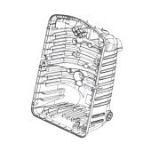 Cover rear cabinet kit Cover rear cabinet kit