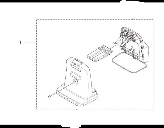 Charge station housing incl PCB Aspire R4