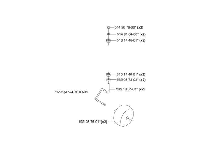 Wheel Kit complete 260/265ACX