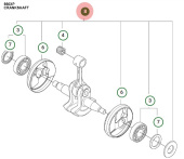 Crankshaft kit small sms Crankshaft kit small sms