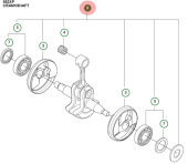 Crankshaft kit large sms Crankshaft kit large sms