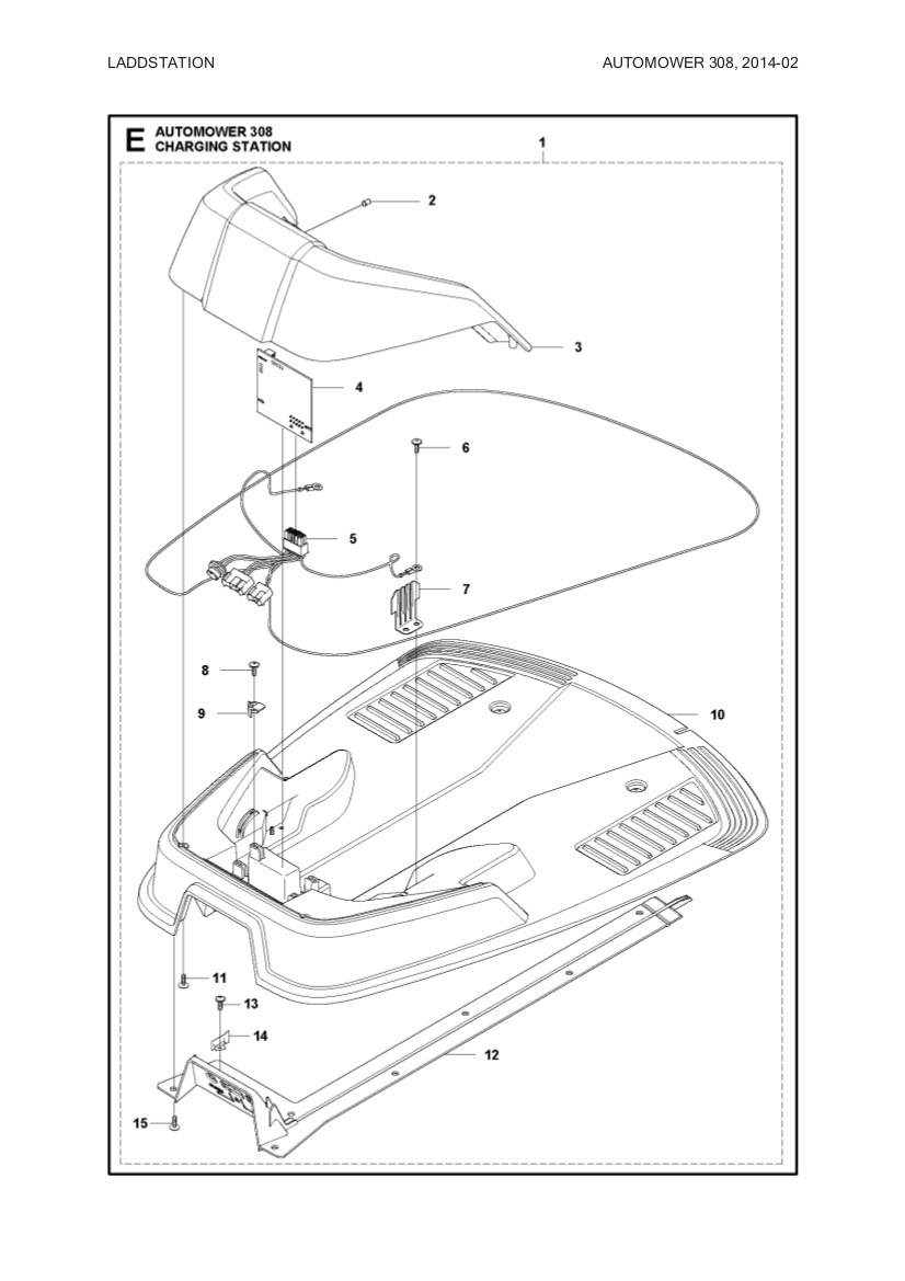 Charging station plate
