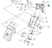 Steering Column, Rear, P524 5872172-02 Steering Column, Rear, P524 5872172-02