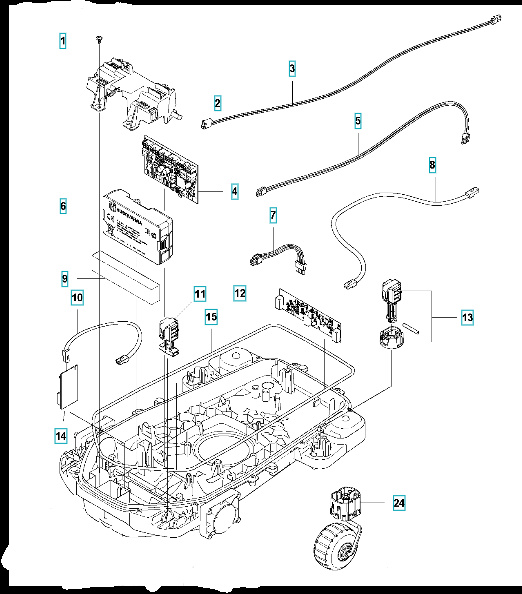 Cable Layer L=650Mm/ White Lab 5893508-07
