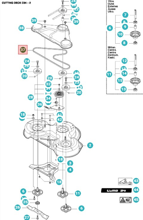Belt Rider 94cm 213, 214TC/T/C