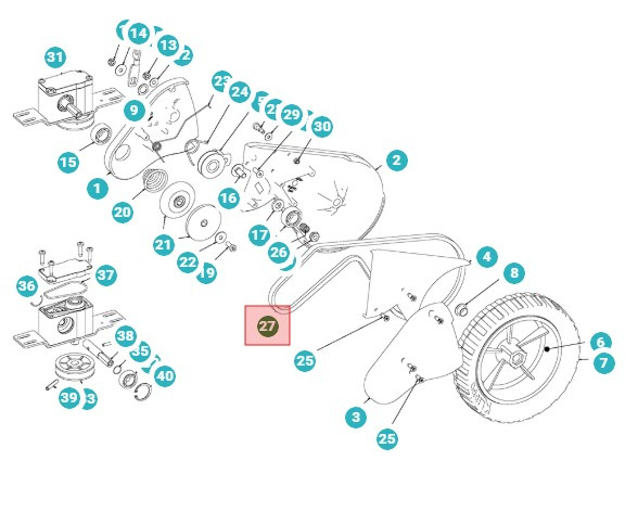 Klippo driving belt Excellent S, Comet S, Cobra S, Pro 19/21S