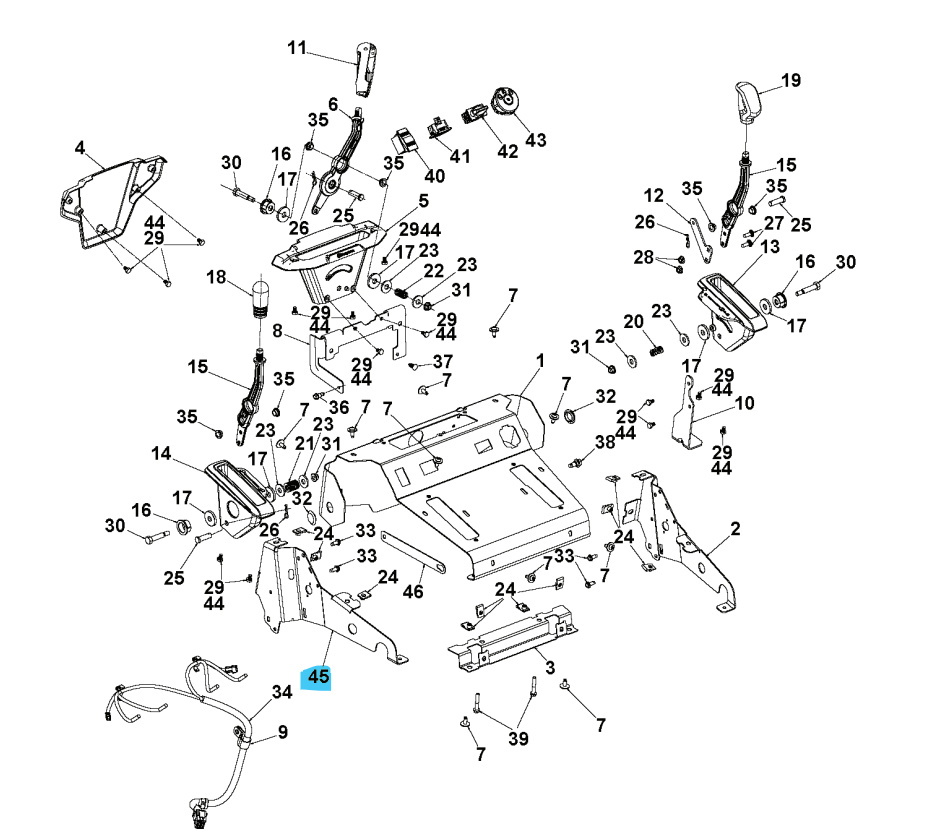 Console Side Lhs Ms 498 Gray 5896268-03