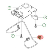 Wiring assembly HMI cable 4p L=38 Wiring assembly HMI cable 4p L=38