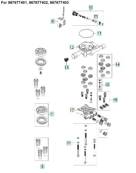 Cylinder Block With M8X10 Hex 5926176-17