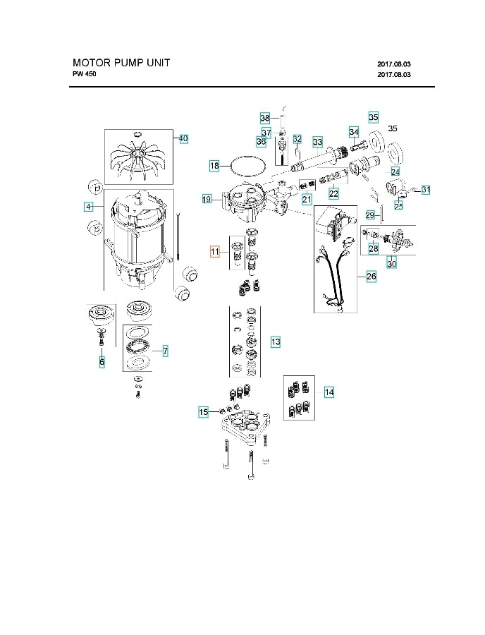 Piston Stainless Rope, Kit 5926176-79
