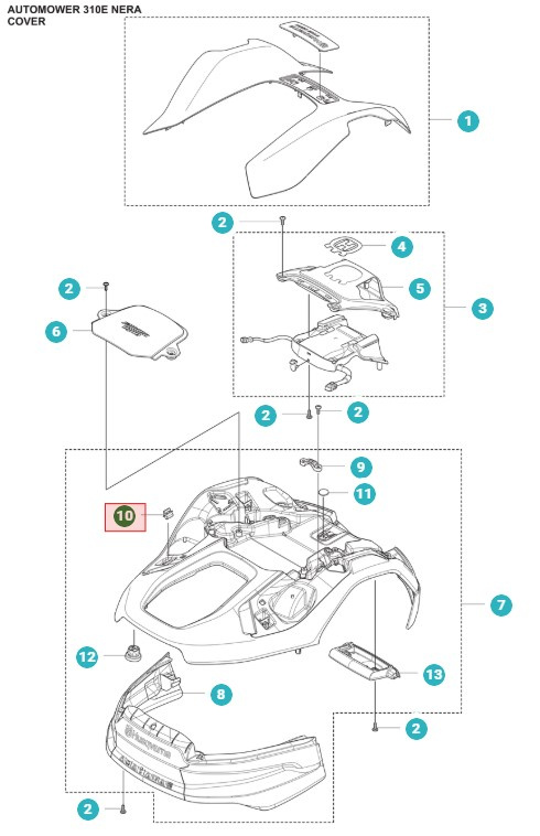 Clip body connection