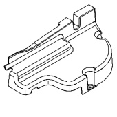 Insulation shield 108 cm, right Insulation shield 108 cm, right