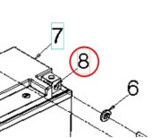 Nut Square M6 11X8.5 Zpb