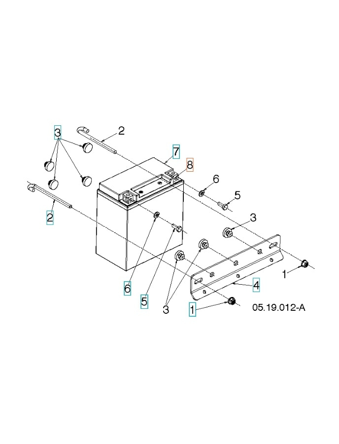 Nut Square M6 11X8.5 Zpb