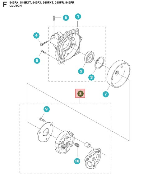 Coupling 343FR, 345FR, 345FX, 345RX, 545FR, 545FX, 545RX