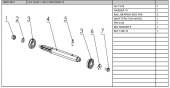 Hex shaft and components Hex shaft and components