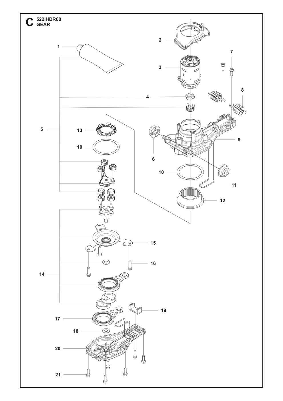 Gear Wheel Planetary Gear Out 5977908-01