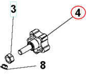 Knob Em 15-540-50 M10 30 5986781-01 Knob Em 15-540-50 M10 30 5986781-01