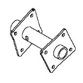 Tine Roto 400 Left Pin Hub B 5986788-01 Tine Roto 400 Left Pin Hub B 5986788-01