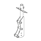 Spur Support Black Ral9005 5986805-01 Spur Support Black Ral9005 5986805-01
